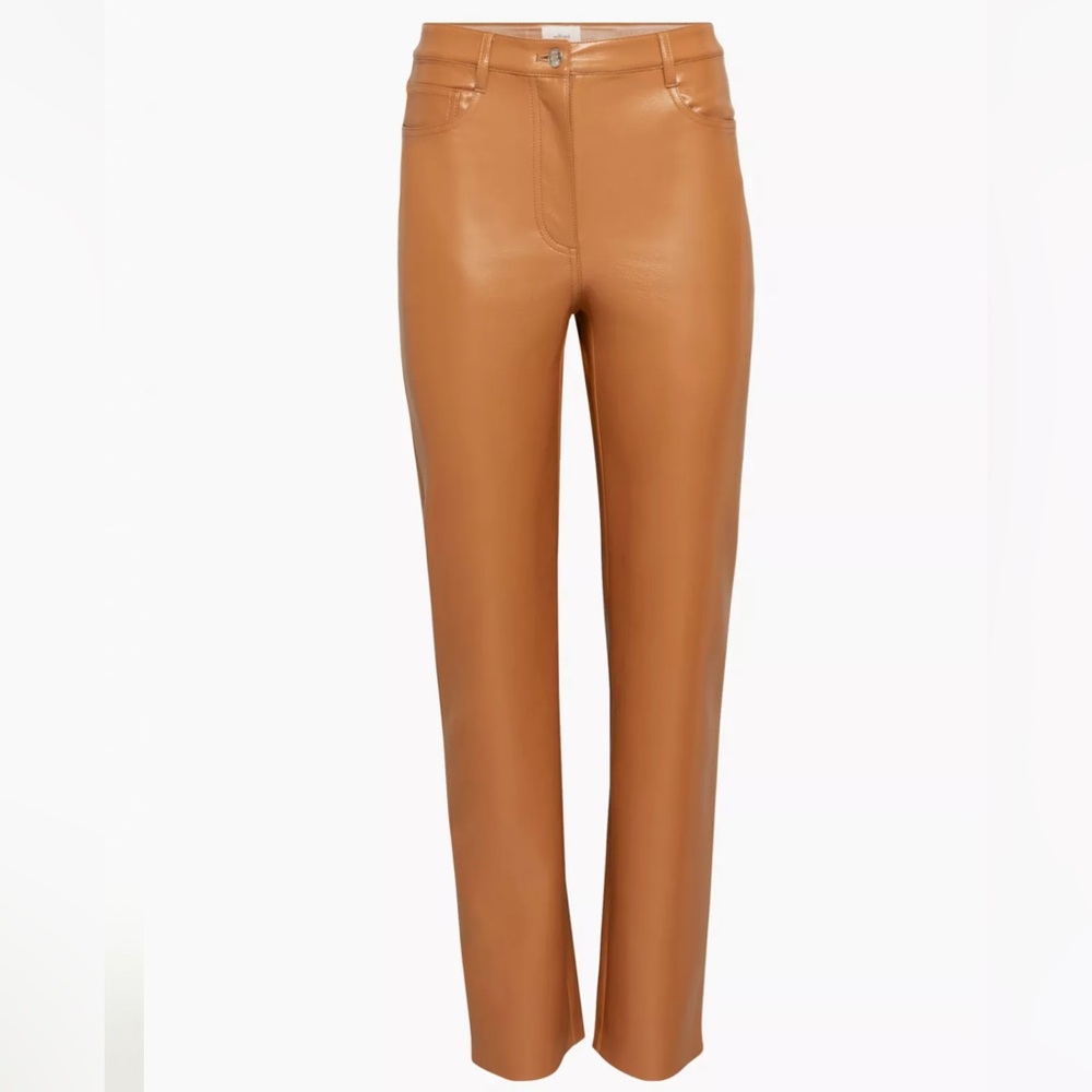 High-waisted Vegan Leather pants Melina Aritzia